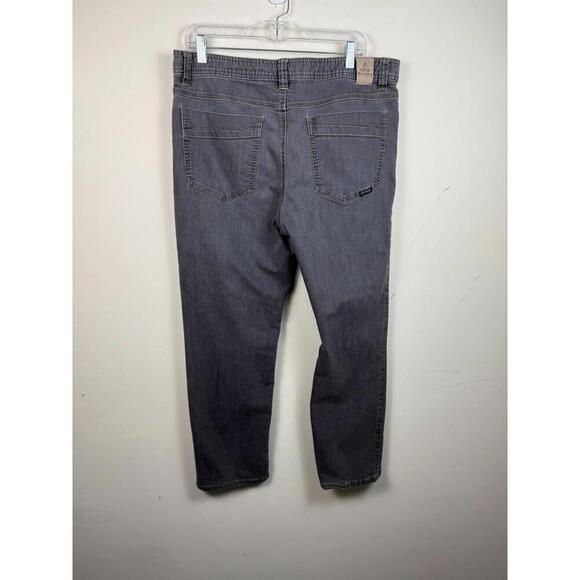 Prana Bridger Pants Mens 36x28 Slim Fit Straight Stretch Organic Cotton Gray - Picture 2 of 6